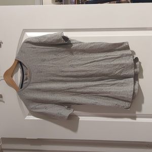 Lightning bolt print tee, Sovreign Code, Large, grey and black